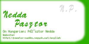 nedda pasztor business card